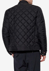 Moncler Vulpie Quilted Biker Jacket Black J20911A00113 68352-999