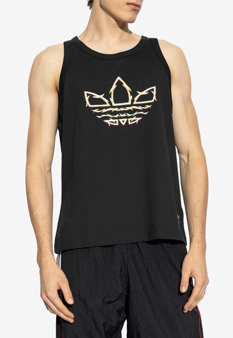 Adidas Originals X Pabllo Vittar Trefoil Print Tank Top Black IZ4903 0-BLACK