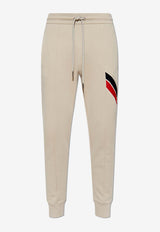 Moncler Tri-Color Accent Drawstring Track Pants Beige J20918H00001 89A8F-265