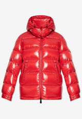 Moncler Maire Zip-Up Glossy Down Jacket Red J20931A00142 68950-457