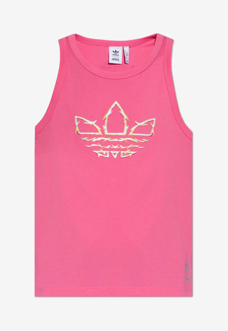 Adidas Originals X Pabllo Vittar Trefoil Print Tank Top Pink IZ4904 0-SESOPK