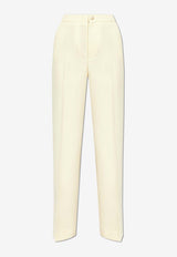 Moncler Straight-Leg Tailored Pants Cream J20932A00008 597SZ-050