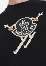 Moncler Ski Logo Print T-shirt Black J20918C00010 83927-998