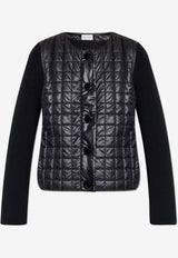 Moncler Quilted Panel Cardigan Black J20939B00001 M1131-999