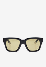 Jacquemus The Carino D-frame Square Sunglasses Khaki JAC20C1SUN 0-0