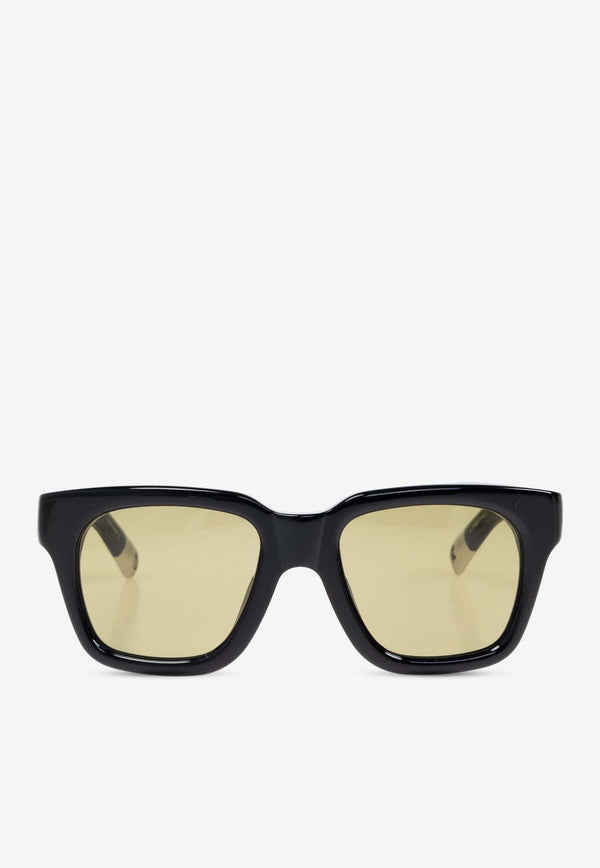 Jacquemus The Carino D-frame Square Sunglasses Khaki JAC20C1SUN 0-0