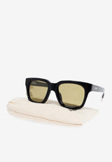 Jacquemus The Carino D-frame Square Sunglasses Khaki JAC20C1SUN 0-0