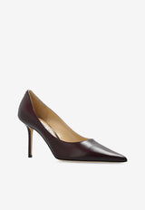 Jimmy Choo Love 85 Calf Leather Pumps Bordeaux LOVE 85 ZNU-GARNET