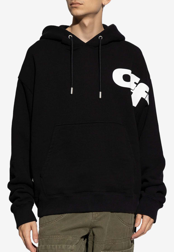 Off-White Shared Logo Skate Hooded Sweatshirt Black OMBB085F24 FLE00L-1001