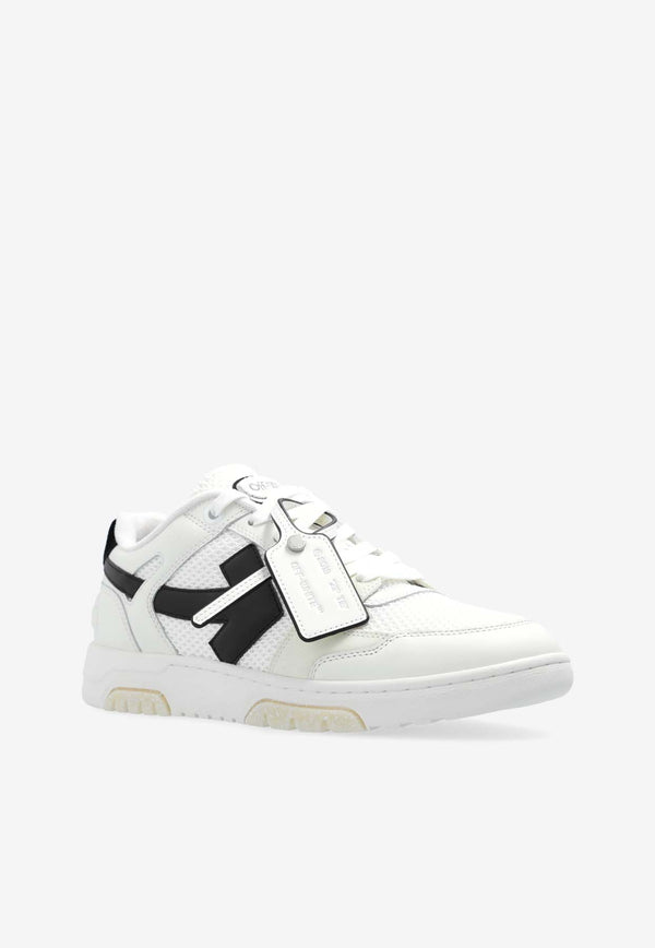 Off-White Slim Out Of Office Low-Top Sneakers White OMIA243C99 LEA002-0110