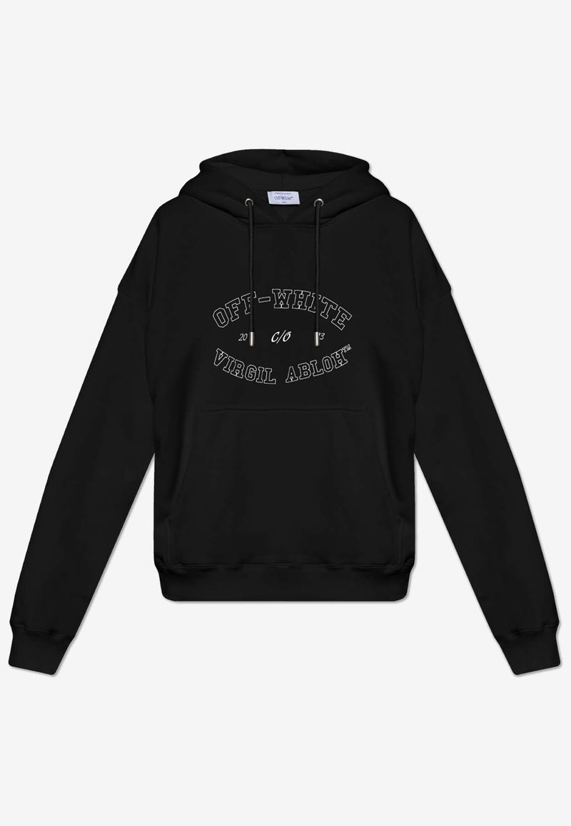 Off-White College Skate Hooded Sweatshirt Black OMBB085F24 FLE00S-1001