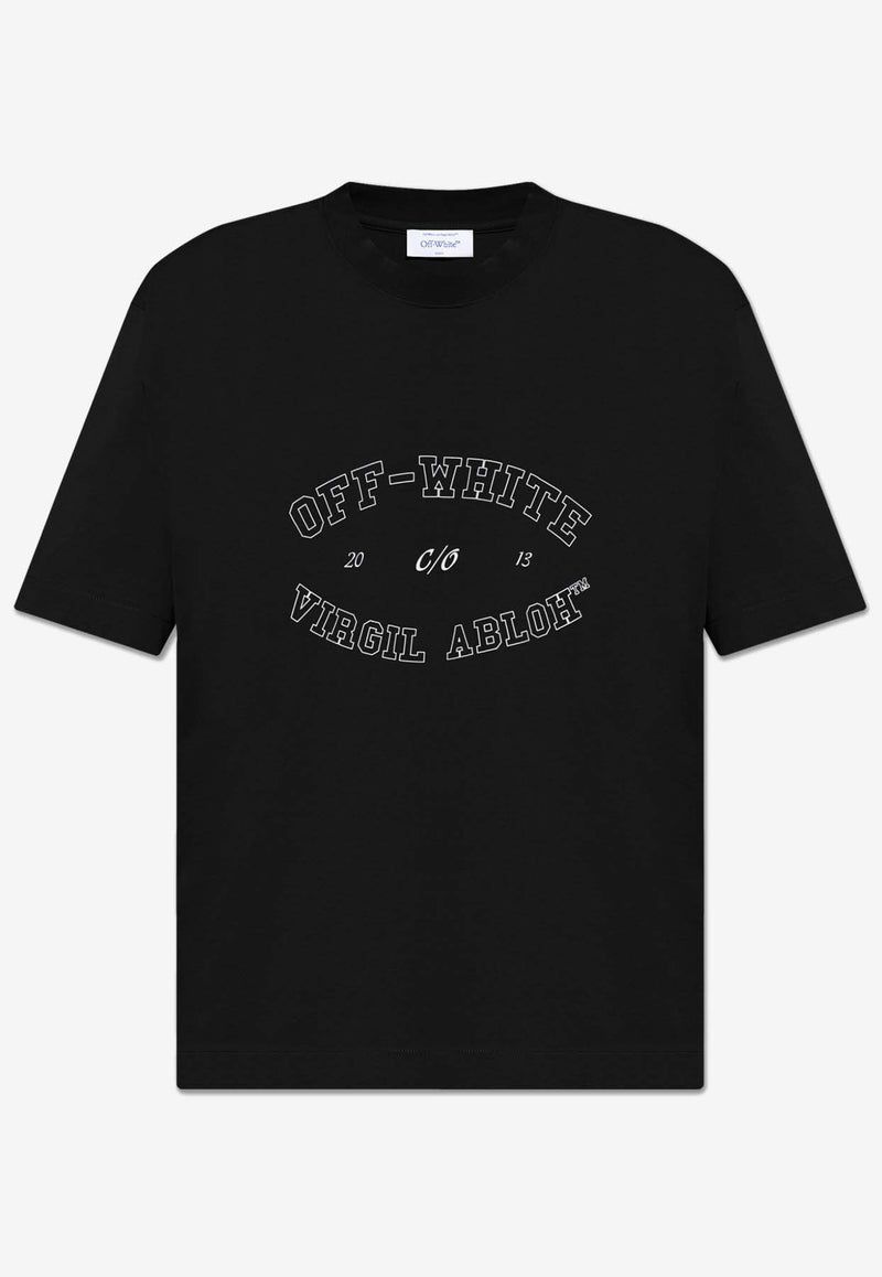 Off-White College Skate Printed T-shirt Black OMAA120F24 JER00M-1001