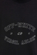 Off-White College Skate Printed T-shirt Black OMAA120F24 JER00M-1001