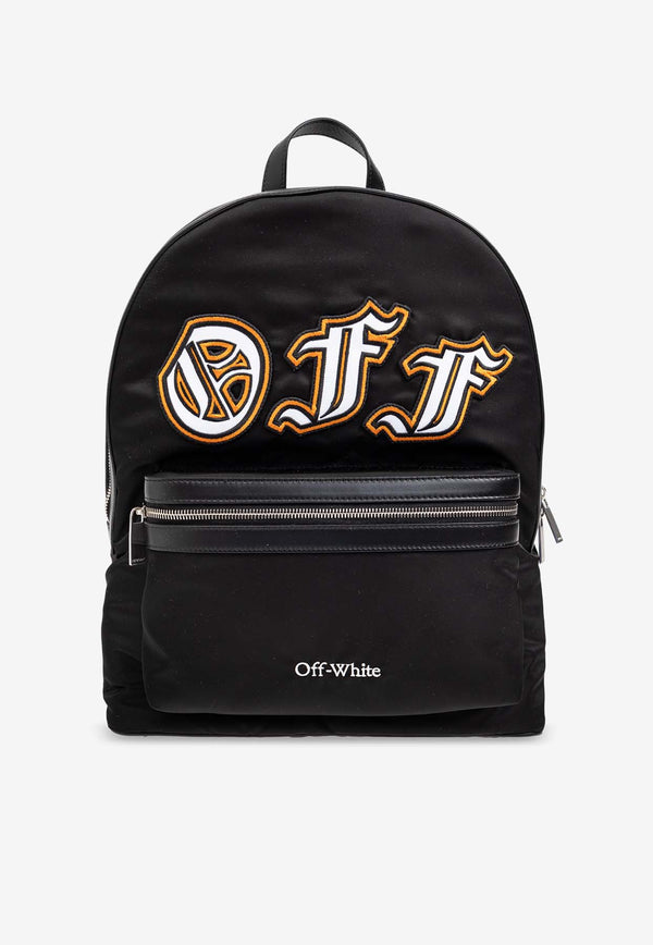 Off-White OFF Patch Nylon Backpack Black OMNB109F24 FAB002-1018