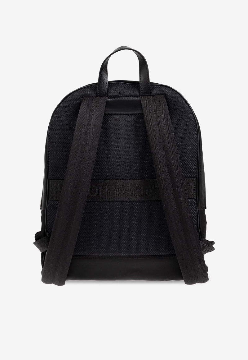 Off-White OFF Patch Nylon Backpack Black OMNB109F24 FAB002-1018