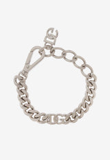 Dolce & Gabbana DG Logo Cuban-Chain Bracelet Silver WBQ5M1 W1111-87655