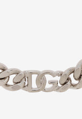 Dolce & Gabbana DG Logo Cuban-Chain Bracelet Silver WBQ5M1 W1111-87655