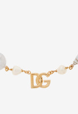 Dolce & Gabbana DG Shell-Charms Chain Necklace Gold WNQ6C6 W1111-ZOO00