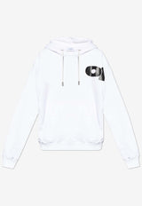 Off-White Shared Logo Skate Hooded Sweatshirt White OMBB085F24 FLE00L-0110