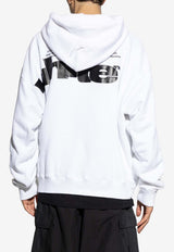 Off-White Shared Logo Skate Hooded Sweatshirt White OMBB085F24 FLE00L-0110