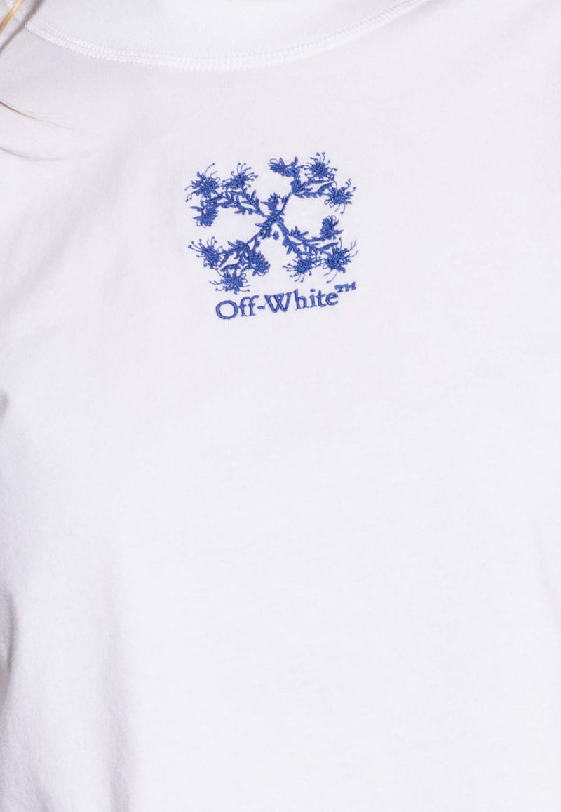 Off-White Arrows Cropped T-shirt White OWAA090F24 JER001-0145