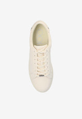 Jimmy Choo Rome Leather Low-Top Sneakers White ROME M GBX-V LATTE