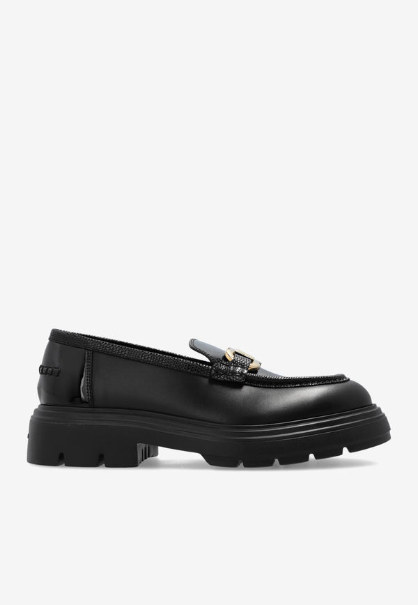 Salvatore Ferragamo Brooke Calf Leather Loafers Black 01I731 BROOKE 775103-NERO