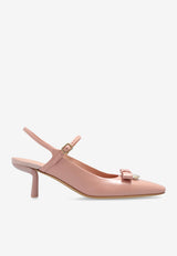 Salvatore Ferragamo Ophelia 55 Slingback Pumps in Calf Leather Pink 01I530 OPHELIA 55G 774576-ROSE