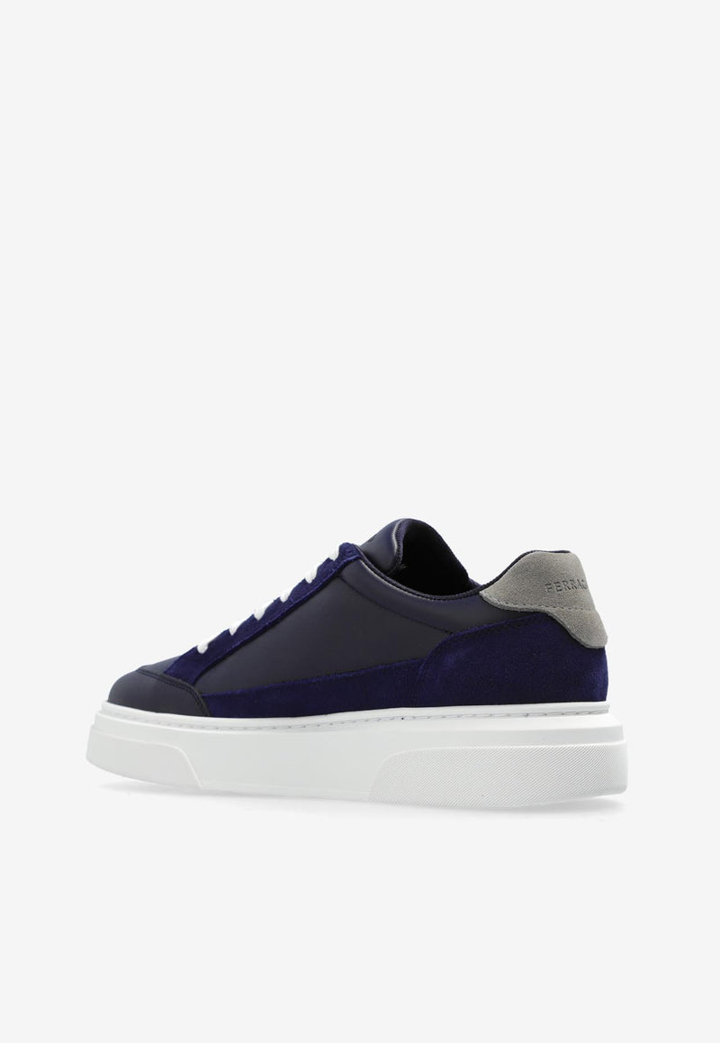 Salvatore Ferragamo Cassina Gancini Low-Top Sneakers Midnight Blue 023588 CASSINA GANC 776671-MIDNIGHT