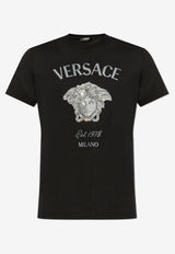 Versace Crystal Medusa T-shirt Black 1013944 1A11473-1B000