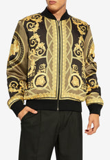 Versace La Coupe Des Dieux Print Reversible Bomber Jacket Black 1013860 1A11232-2B050