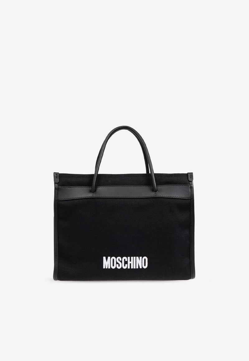 Moschino Slogan Print Tote Bag Black 2427 A7368 8219-2555