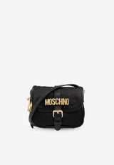 Moschino Logo Plaque Crossbody Bag Black 2427 B7417 8202-3555