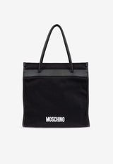 Moschino Slogan Print Tote Bag Black 2427 A7367 8219-1555