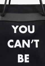 Moschino Slogan Print Tote Bag Black 2427 A7367 8219-1555