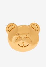 Moschino Small Teddy Bear-Shaped Stud Earrings Gold 24271 A9105 8402-0606