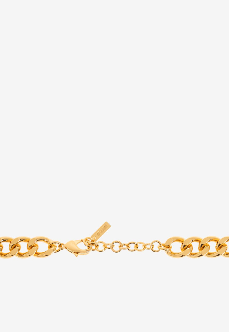 Moschino Lettering Logo Chain Necklace Gold 24271 A9132 8488-1606