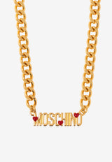 Moschino Lettering Logo Chain Necklace Gold 24271 A9132 8488-1606