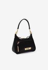 Moschino Logo Plaque Shoulder Bag Black 2427 B7381 8202-3555