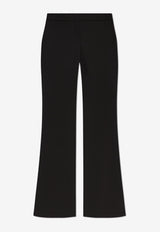 Moschino Tailored Crêpe Flared Pants Black 242E A0315 5524-0555