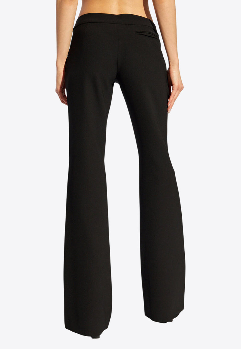 Moschino Tailored Crêpe Flared Pants Black 242E A0315 5524-0555