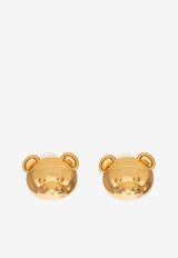 Moschino Small Teddy Bear Stud Earrings Gold 24271 A9106 8402-0606