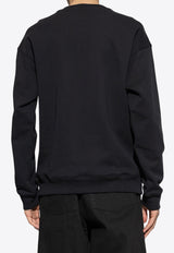 Moschino Classic Crewneck Sweatshirt Black 242ZZ A1709 5228-0555