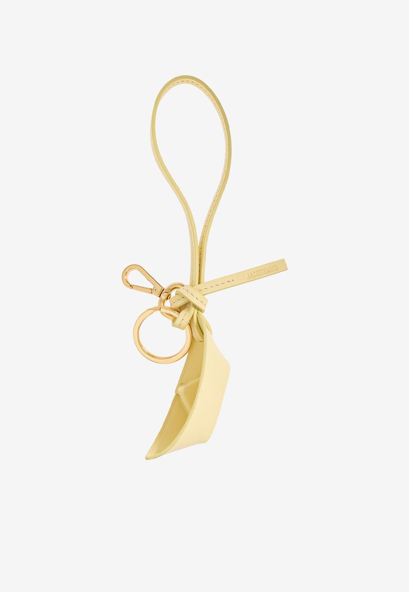 Jacquemus The Bateau Boat-Charm Keychain Yellow 243SL136 3173-210