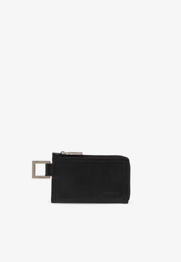 Jacquemus The Cuerda Zipped Leather Cardholder Black 245SL127 3061-990