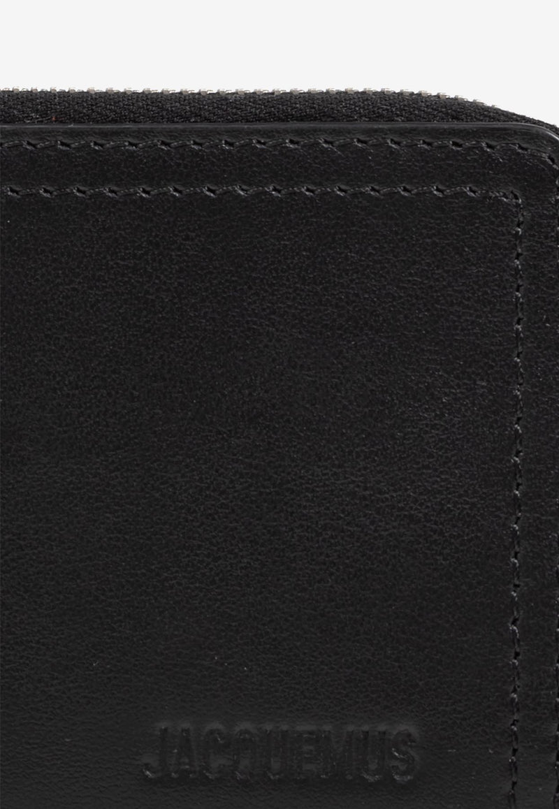 Jacquemus The Cuerda Zipped Leather Cardholder Black 245SL127 3061-990