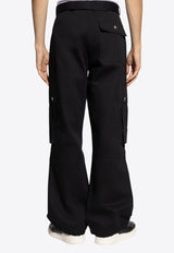 Jacquemus Belted Cargo Pants  Black 246PA097 1534-990