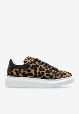 Alexander McQueen Oversized Leopard Print Low-Top Sneakers Brown 718139 WLEN4-2044