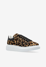 Alexander McQueen Oversized Leopard Print Low-Top Sneakers Brown 718139 WLEN4-2044