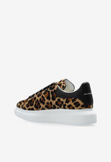 Alexander McQueen Oversized Leopard Print Low-Top Sneakers Brown 718139 WLEN4-2044